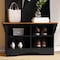 Flash Furniture Paisley 31.5in. Wide Hall Tree w/Bench, 3 Single Storage Hooks, and 4 Lower Storage Cubbies NAN-FY-HY-HT06-BLKWNT-GG - alternate 7
